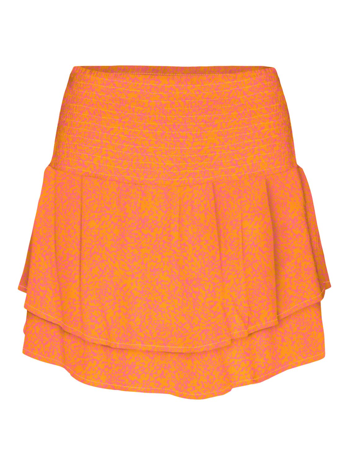 VERO MODA Women's Vmmenny Mini Smock Skirt WVN Ga Skirt, Georgia Peach/AOP: Melin, M