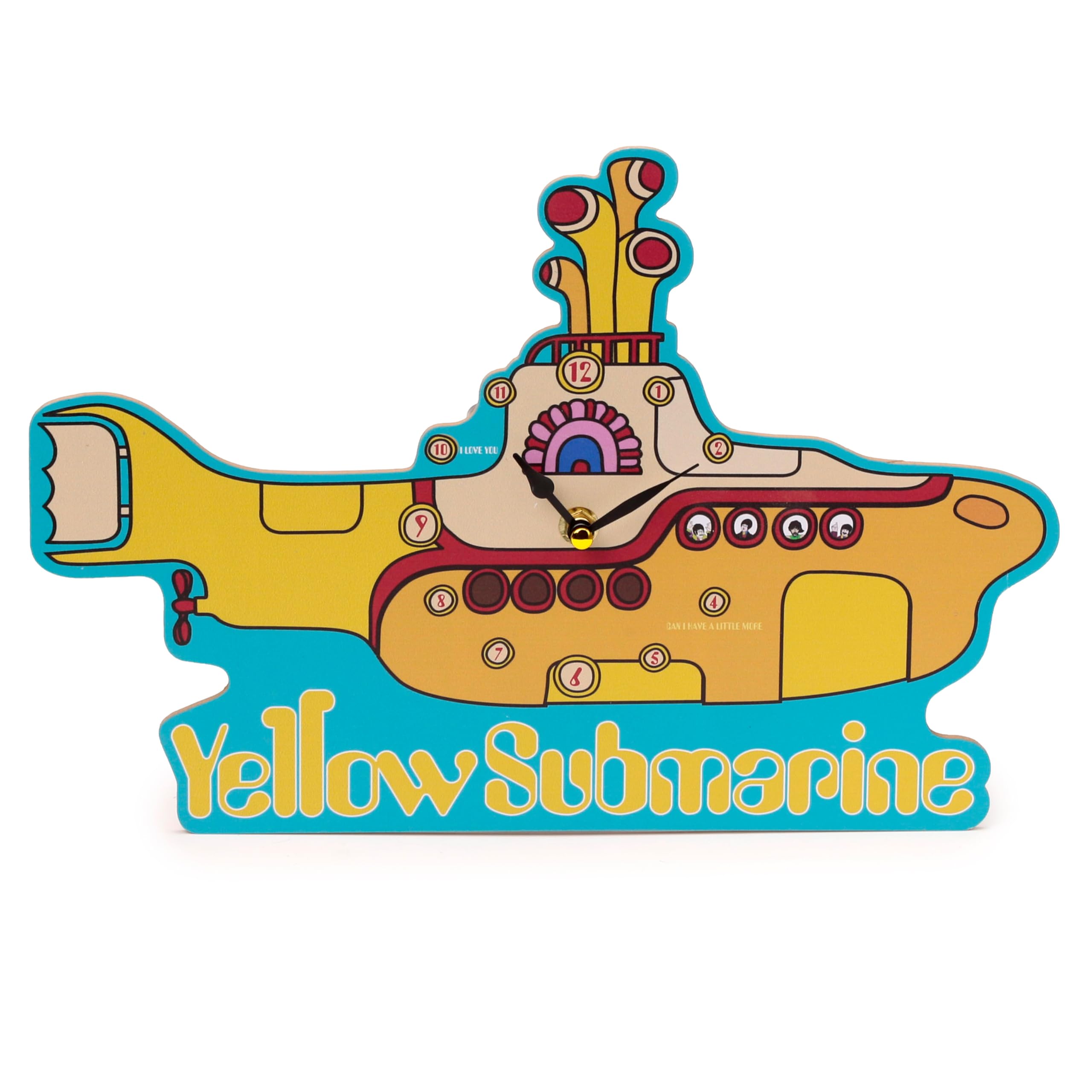 Puckator The Beatles Yellow Submarine Licensed Picture Clock, Wall Clock Clocks