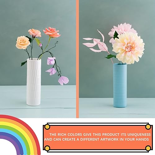 Miniatura 3 de hitsuki - Rollos de papel crepé, 6 rollos en total de 492 pies, serpentinas de papel crepé, serpentinas de papel colorido para cumpleaños, baby