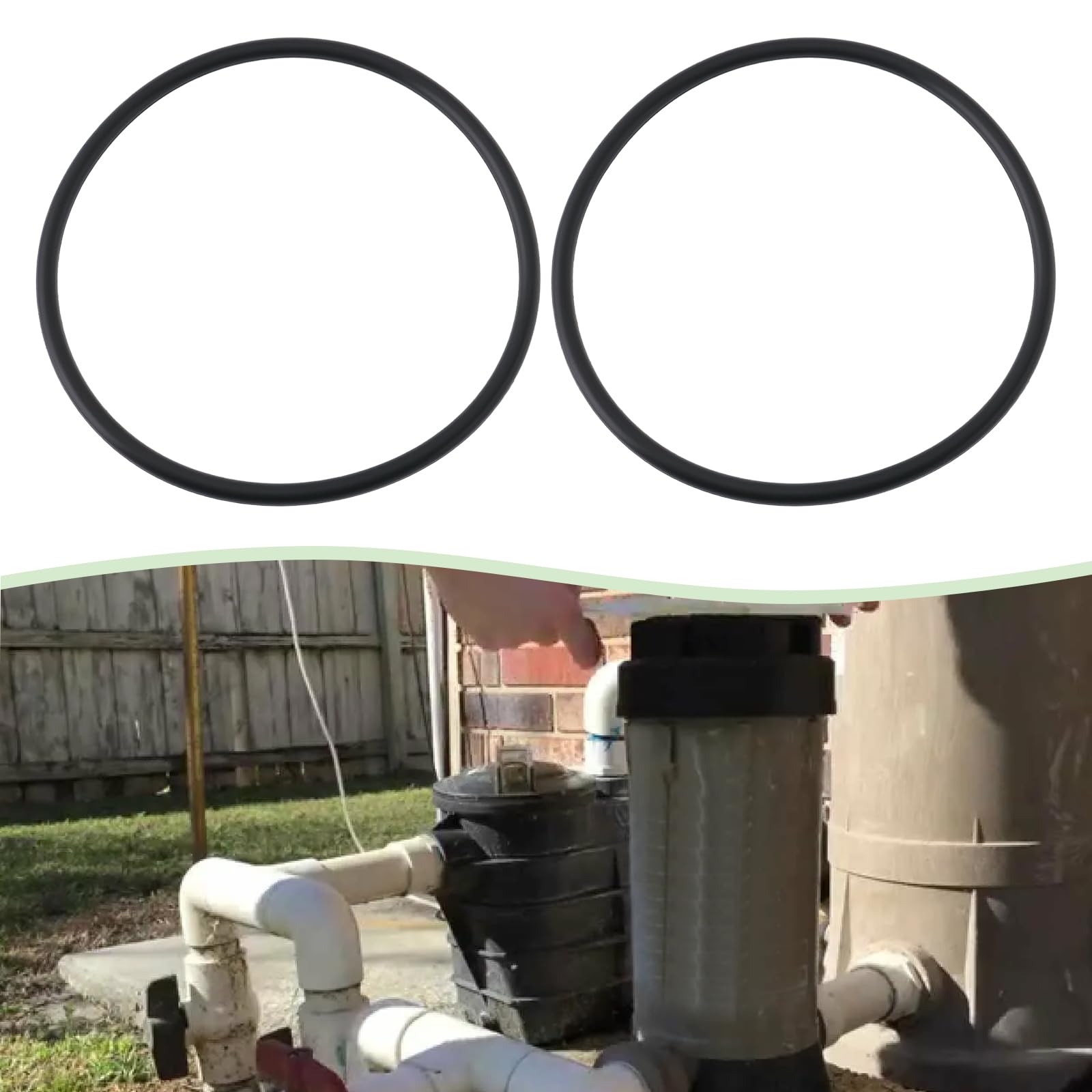 Hayward CLX200K Lot de 3 joints toriques rechange CL200 CL220 CL220BR Noir