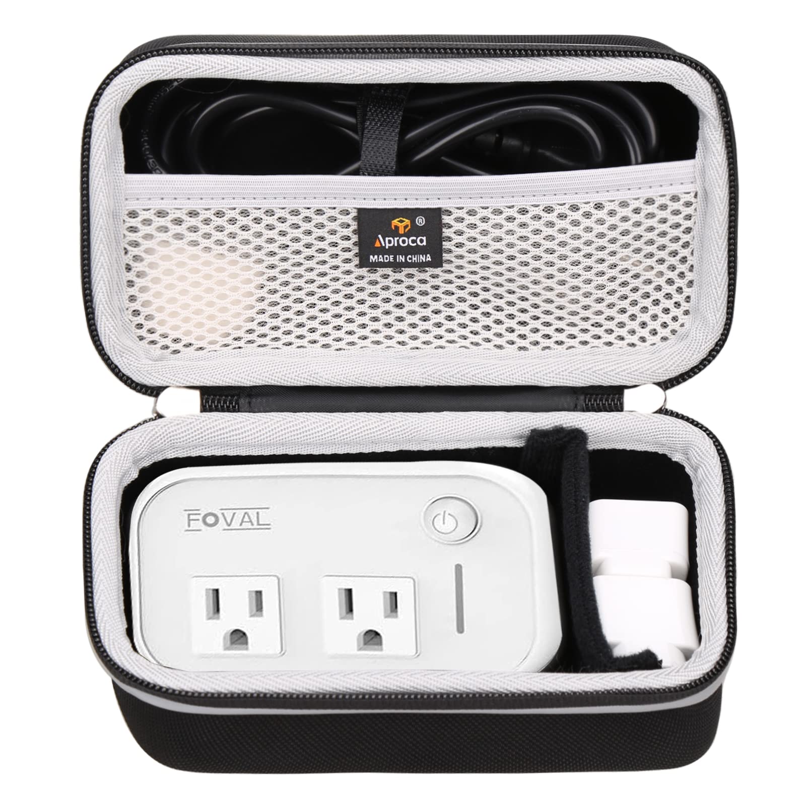 AprocaTravel Case, Silver for FOVAL Power Step Down Voltage Converter