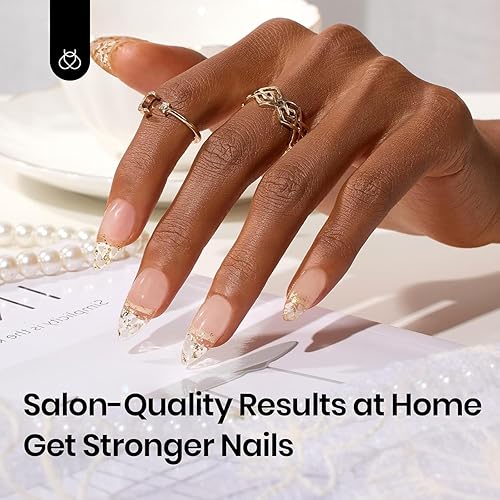 Miniatura 5 de Beetles - Gel constructor para uñas, 2 unidades de gel de construcción transparente 8 en 1 para fortalecer el ápice natural de las uñas y extensión