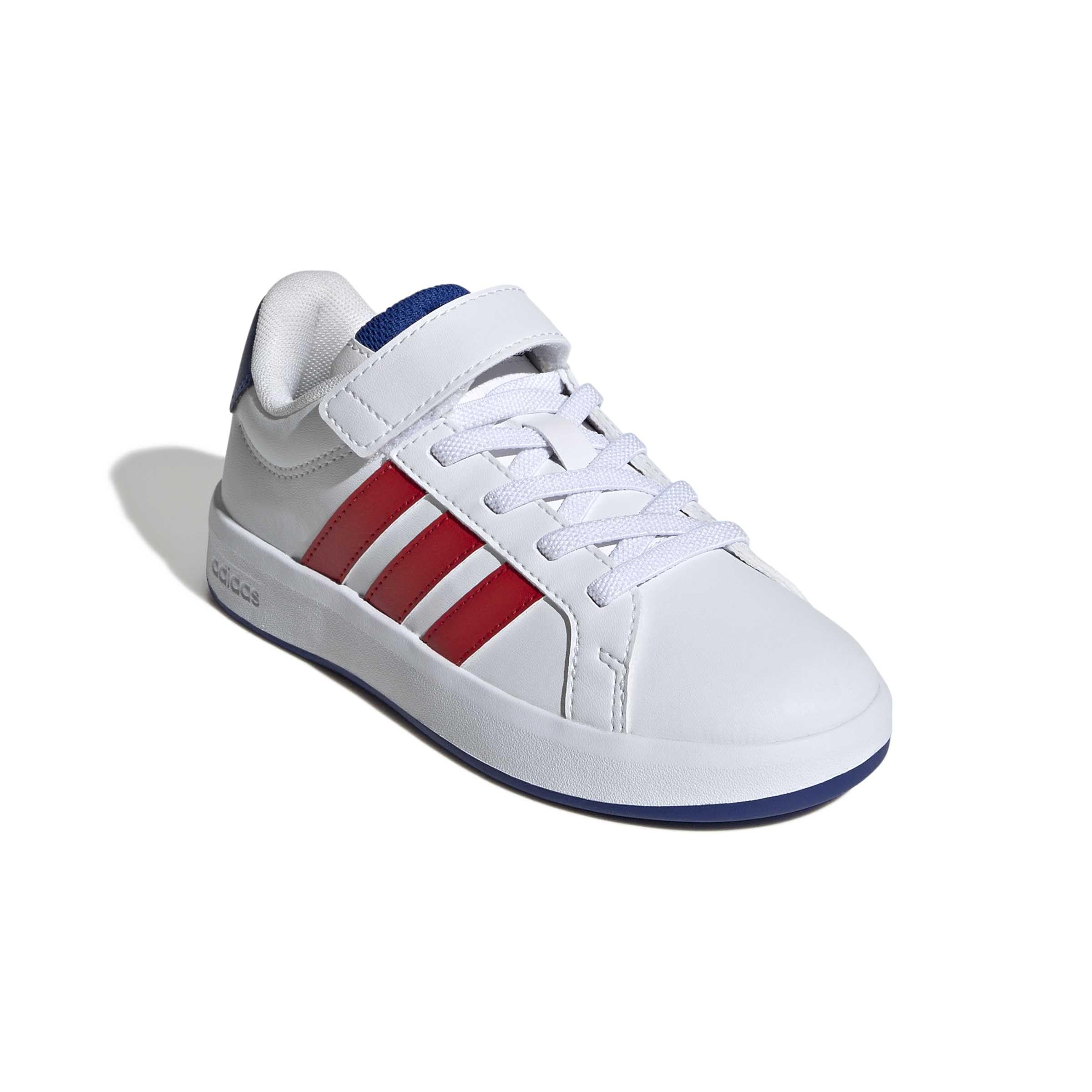 adidas Uniseks - dzieci Grand Court 3.0 Children Shoes, ftwr white/team royal blue/better scarlet, 33 1/2 EU