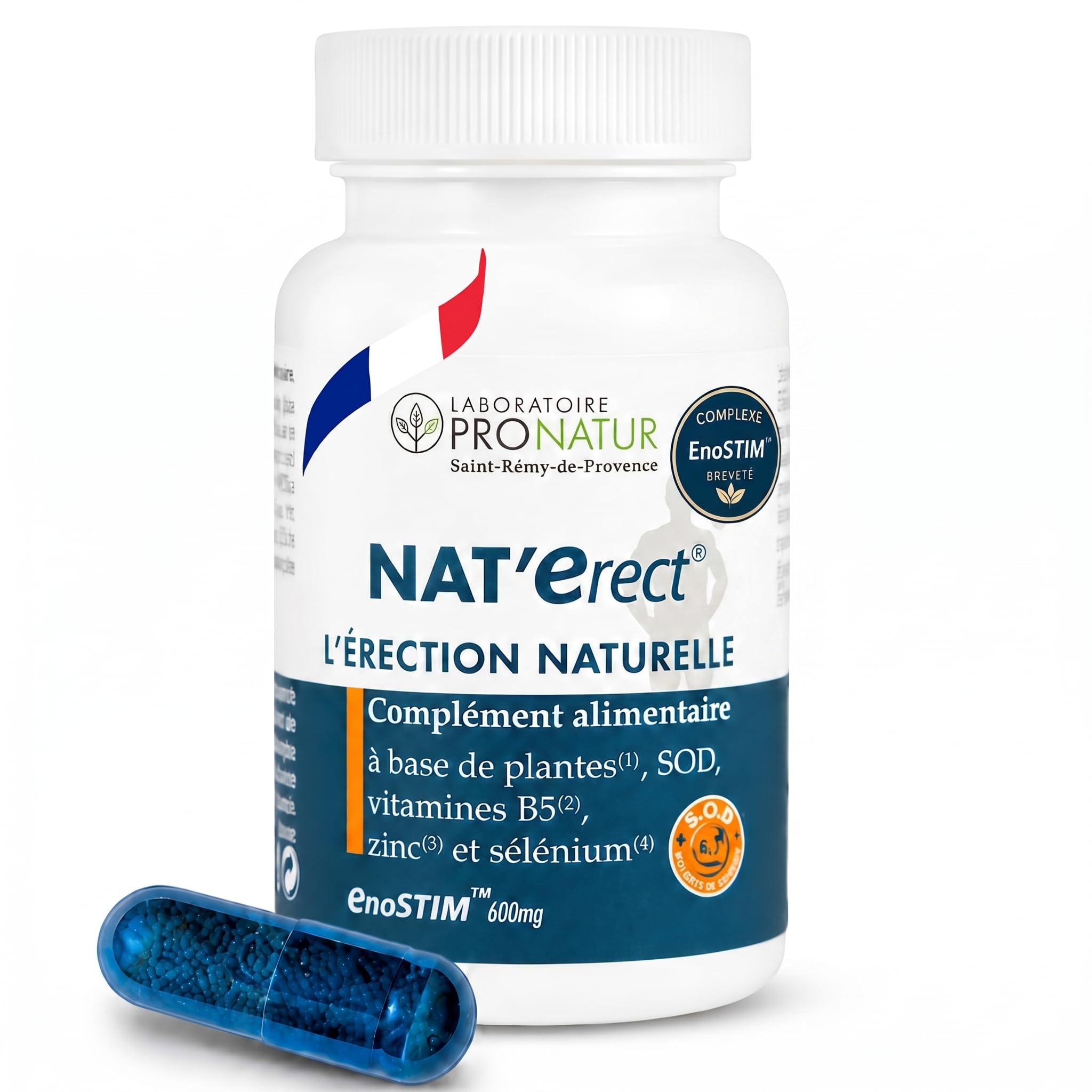 Flux Sanguin et Libido - Nat'Erect® L'ÉRECTION NATURELLE | Dosage ENOSTIM identique à l'étude Clinique