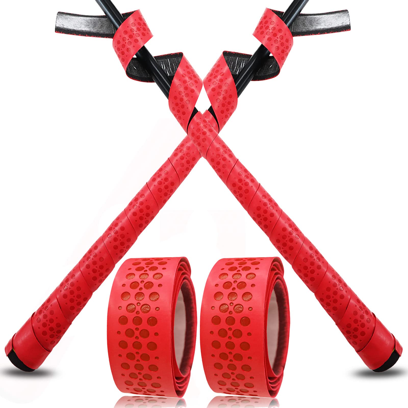 VEASAERS Bat Grip Tape Baseball Softball 2/4 Pack 40 inch 1.75mm Precut and Full Adhesive Back Pro Feel Soft Comfortable Tapes for Old Bats Handles