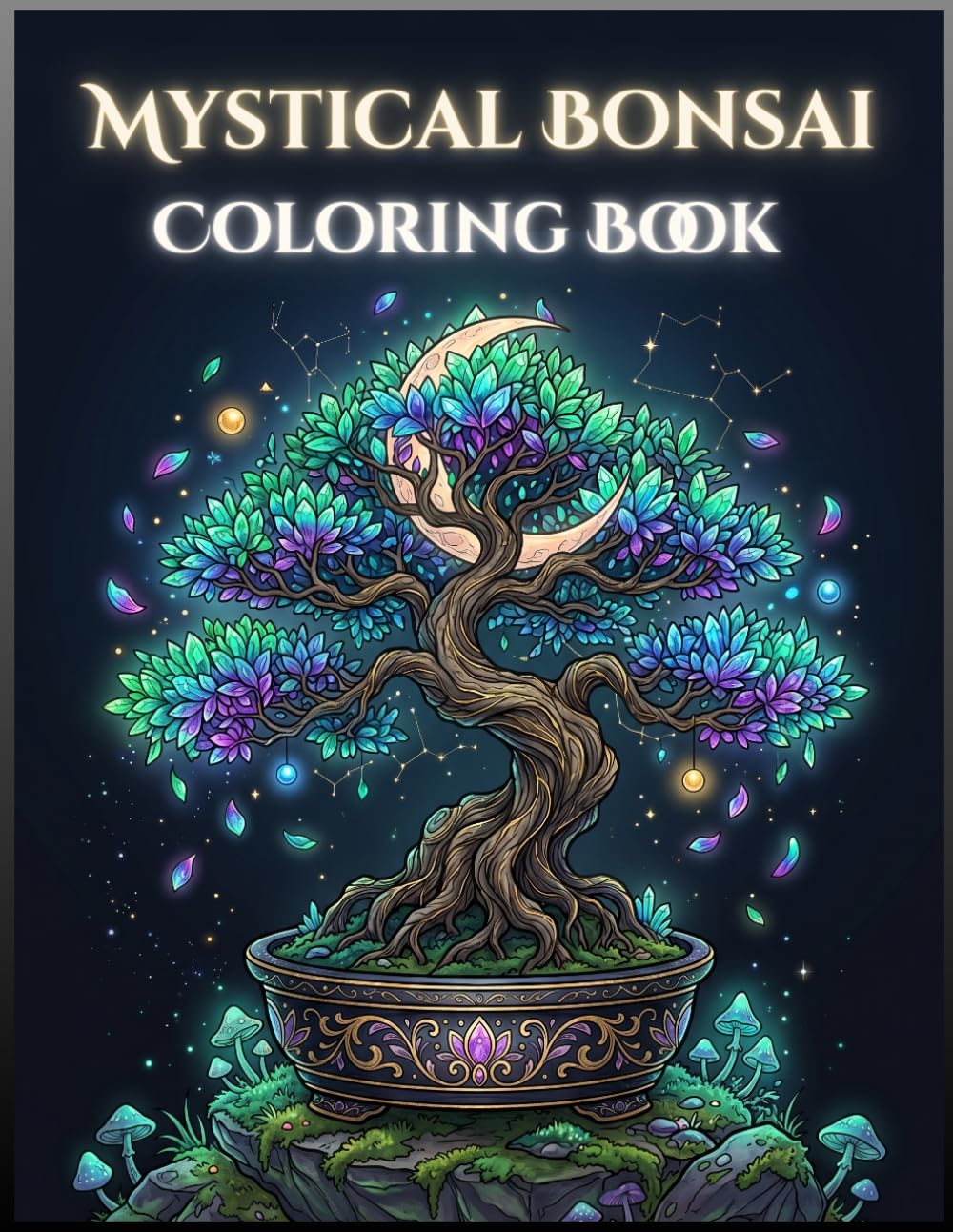 Mystical Bonsai Coloring Book: 50 Intricate Designs