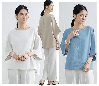 Amazon | [fourfivesixはる] ブラウス レディース ドルマン