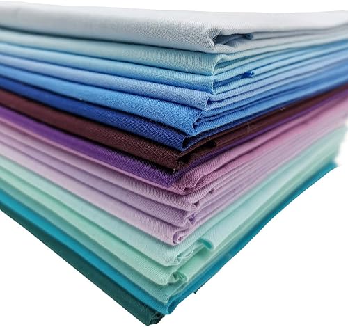 Vista 3 de iNee Aurora Solids Fat Quarters - Paquetes de tela para acolchar, 18 x 22 pulgadas, (Aurora Solids) Aurora Sólidos,Sólidos brillantes,Sólidos