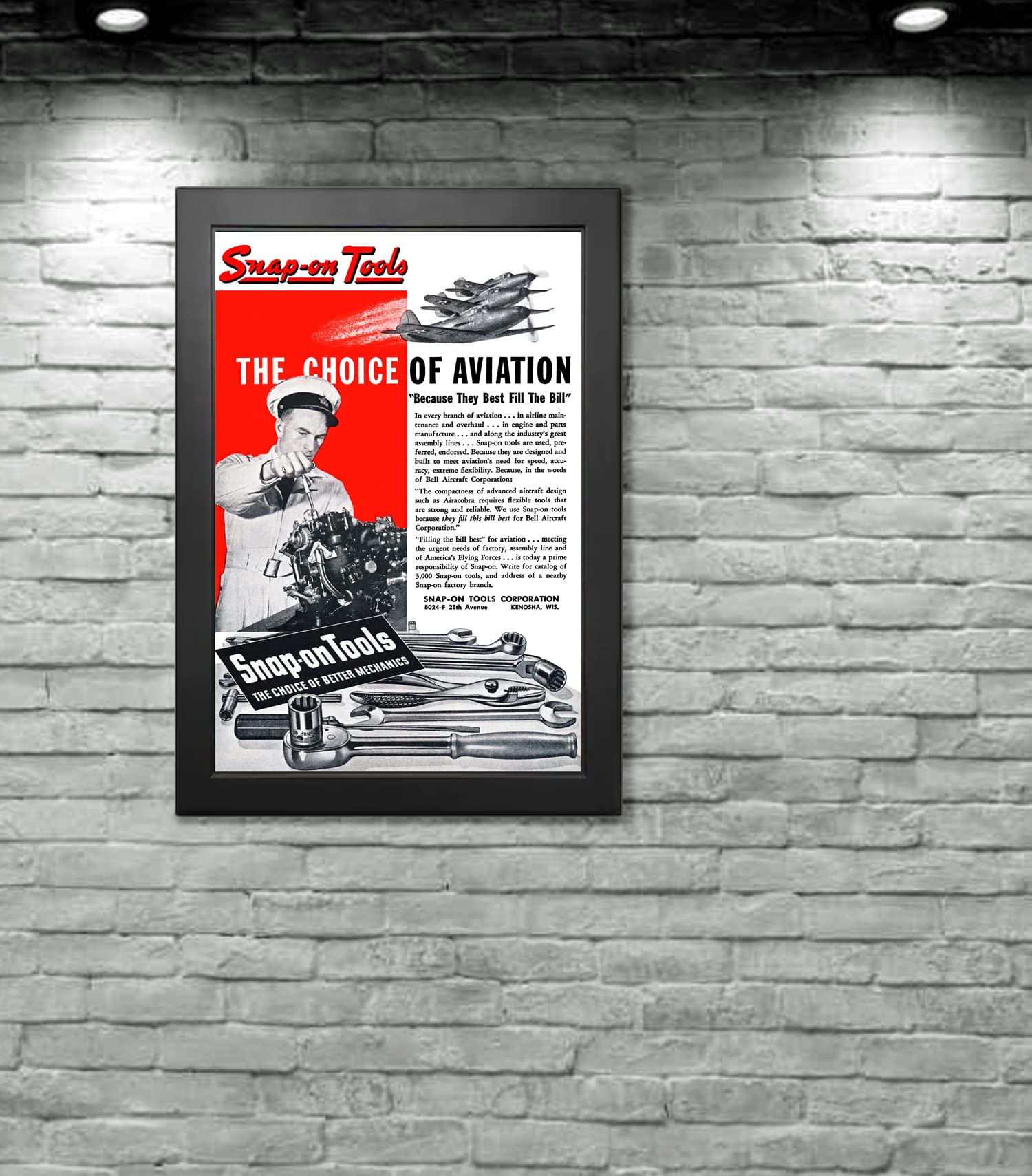 Amazon.com: Snap-On Tools 1943 Aviation Tools Vintage Poster (13