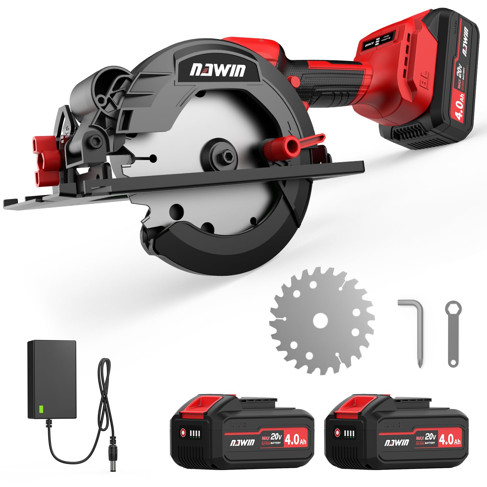 ナウィン充電式丸ノコ刃径125~140mmブラシレスモーター4.0Ah