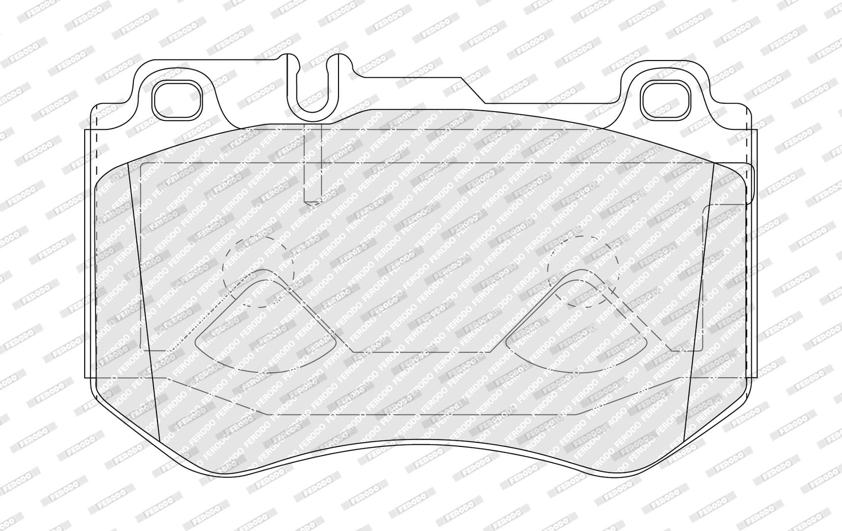 FERODO Kit pastiglie freni Anteriore predisposto per visualizzazione avviso usura senza accessori FDB4607 Compatibilità con MERCEDES-BENZ Classe C Sedan W205 Classe C T-modell S205 Classe C Coupe C205