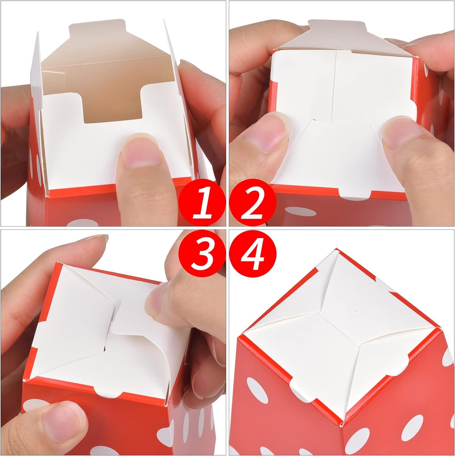 Nivofu, 15 Pièces Boîtes à PopCorn en Papier, Trois Modèles Pot PopCorn Rouges et Blancs,7X5X11.5cm Sachet PopCorn, Contenant PopCorn pour Parti,Soirées Cinéma(Rayures|Pois|Fils)