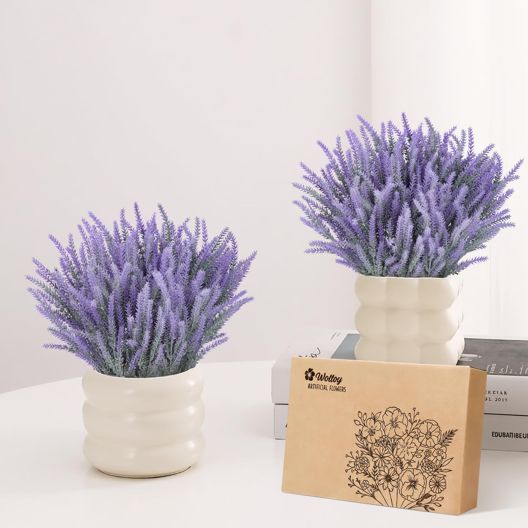 Fiori Artificiali 24 Pezzi Fiori Finti Lavanda Artificiali Realistici Per Matrimonio Casa, Festa, Ufficio, Decorazione Da tavolo, Composizioni Floreali Fai Da Te