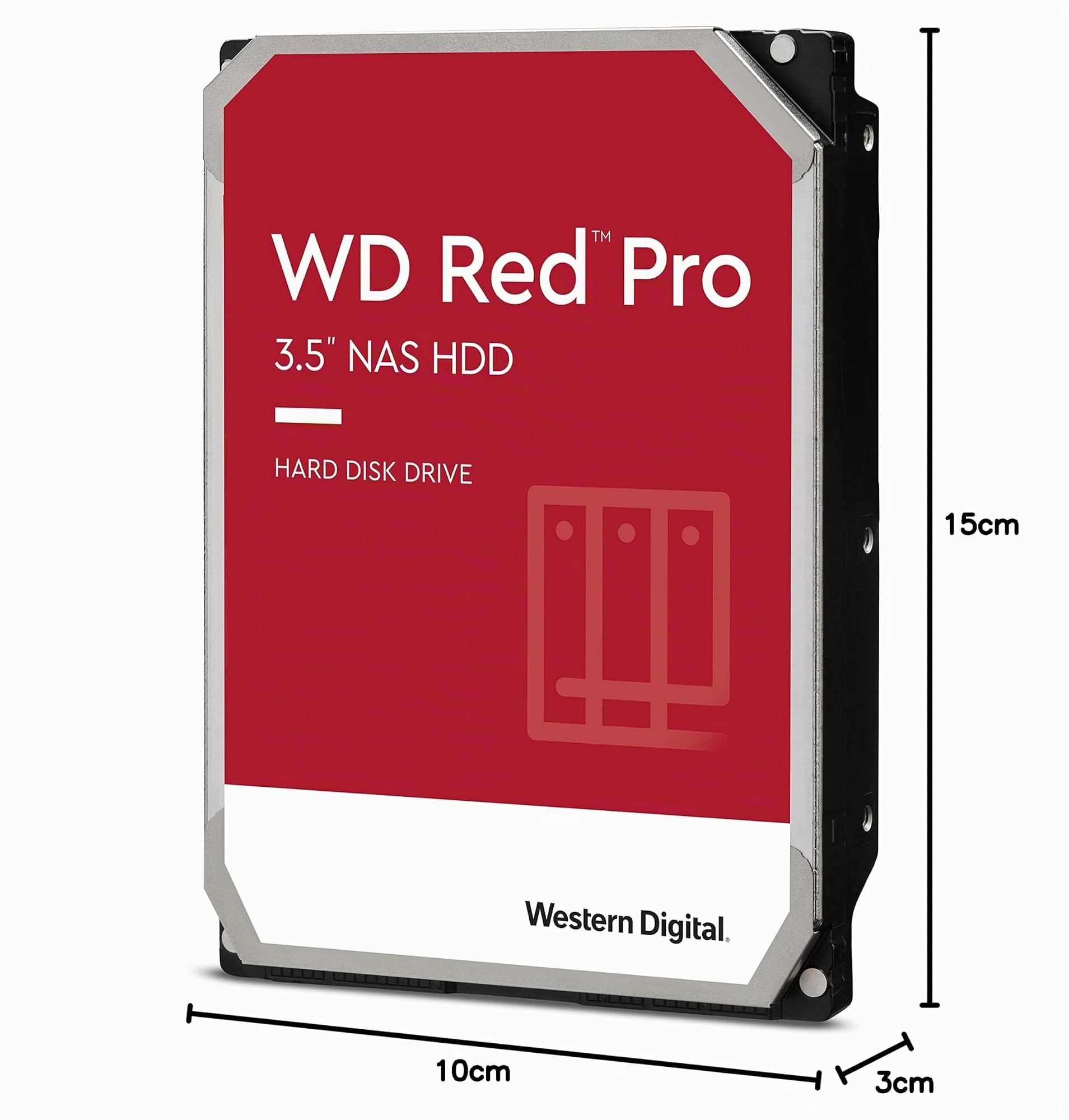 WD Rosso Pro 2TB 3.5" NAS Hard Disk Interno, 7200 RPM, WD2002FFSX