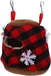 ABOOFAN Pequeno Animal Pendurado Rede Furão Beliche Rede Gaiola Brinquedo Animal De Estimação Saco De Dormir Quente Hamster Balançando Cama Para Rato Planador De Açúcar Papagaio Cobaia