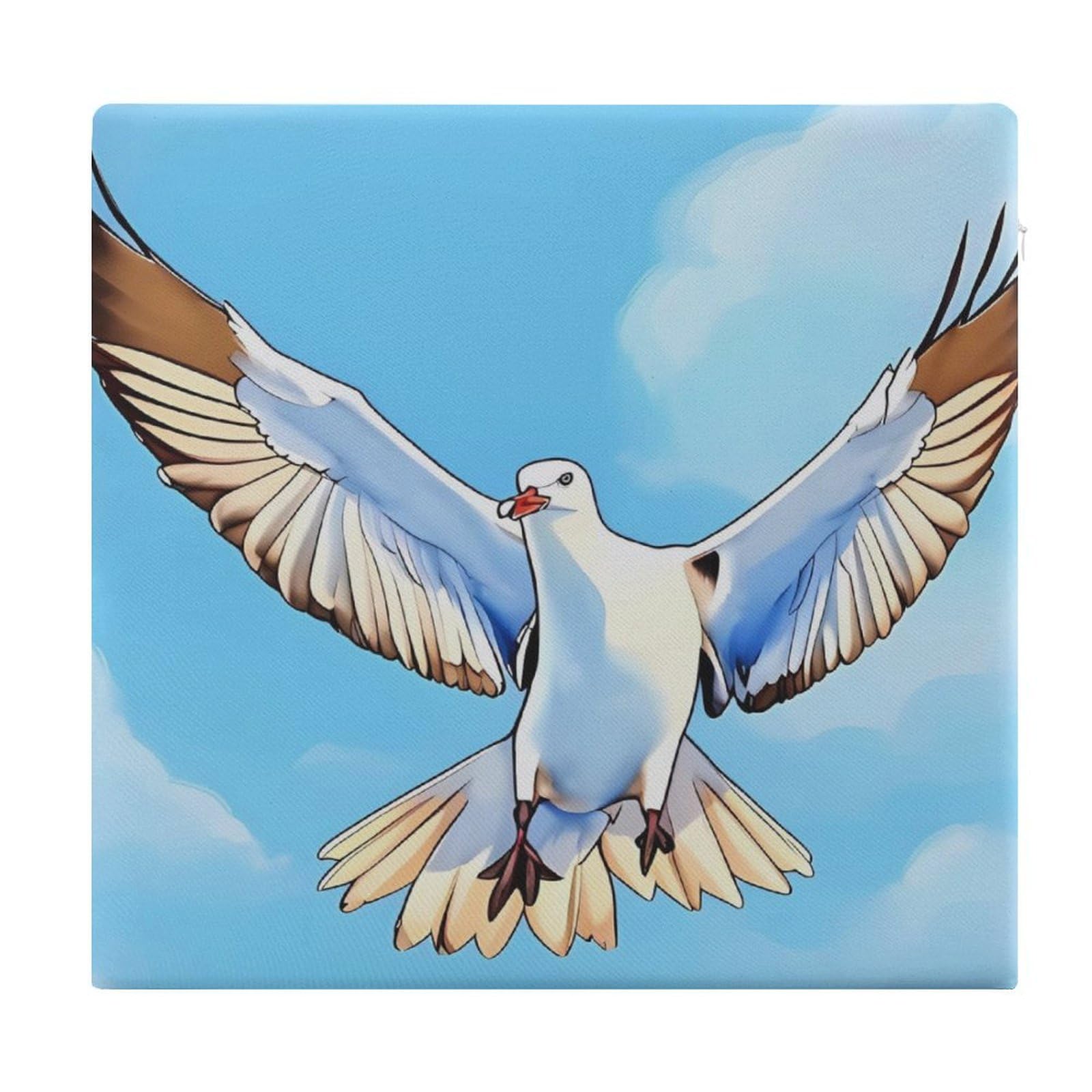 Adfgyerh Style Seagulls In Flight Cushions Memory Foam For Adults, Seat Cushion Chair Pads Soft, Square Pillows For Dining, Kitchen, Office, Patio Chairs