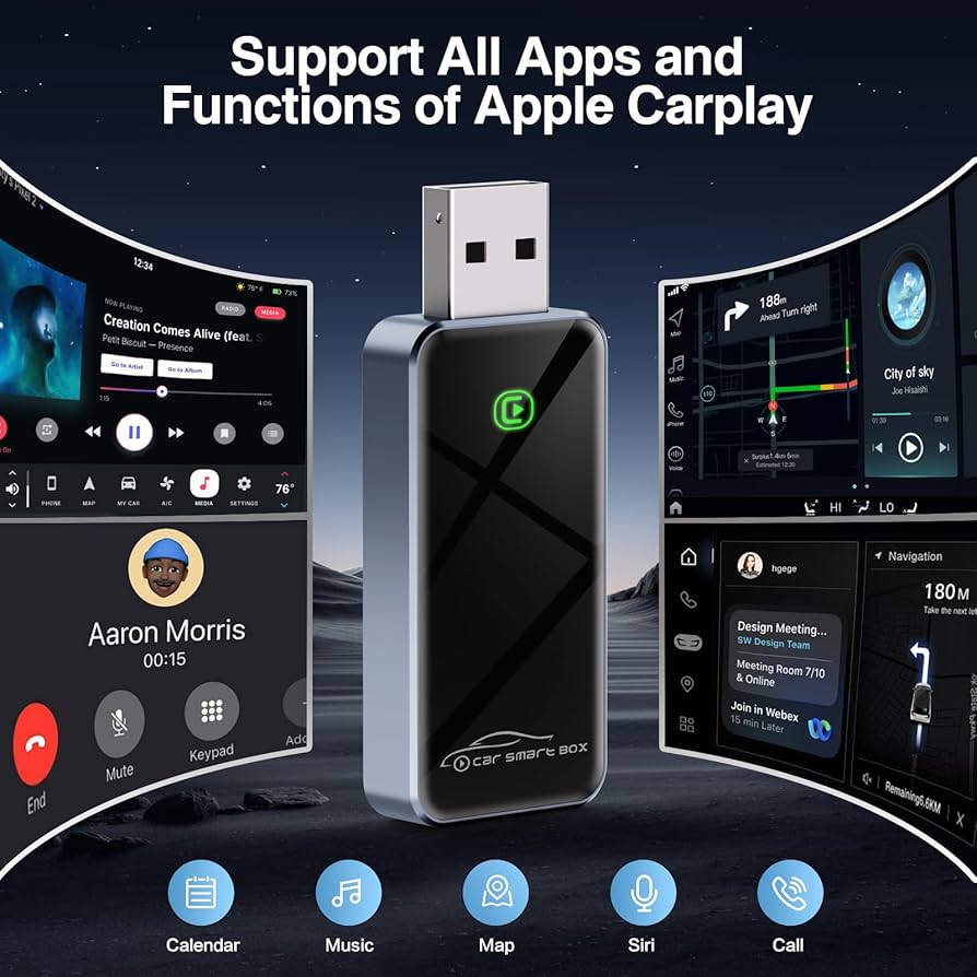 Amazon.com: Wireless CarPlay Adapter for Apple - 2025 Slim