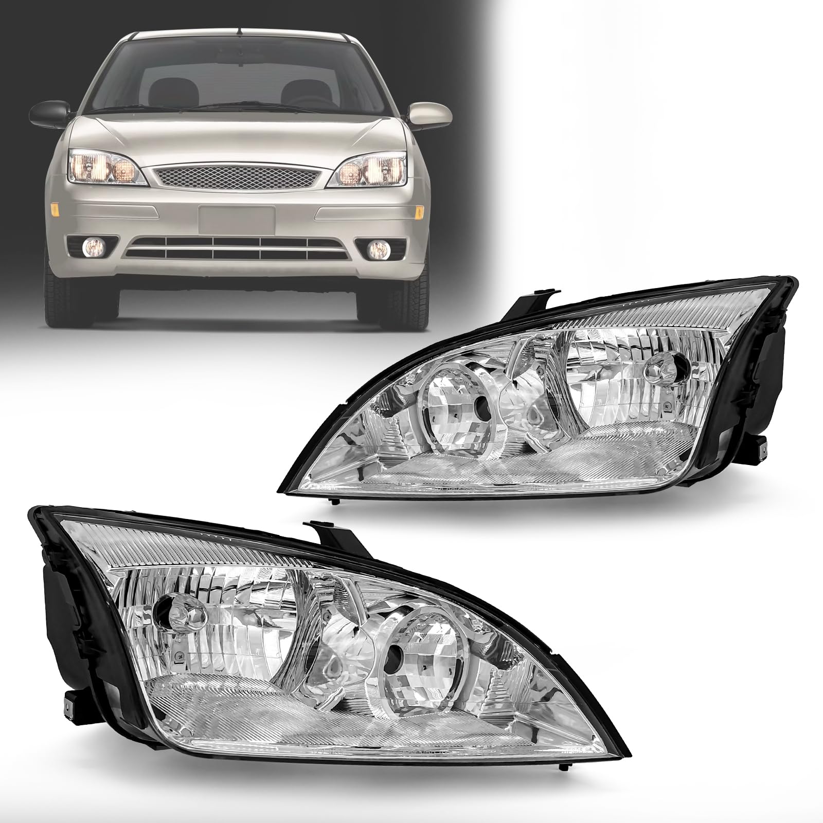 Amazon.com: ADCARLIGHTS 2005-2007 Ford Focus Headlight