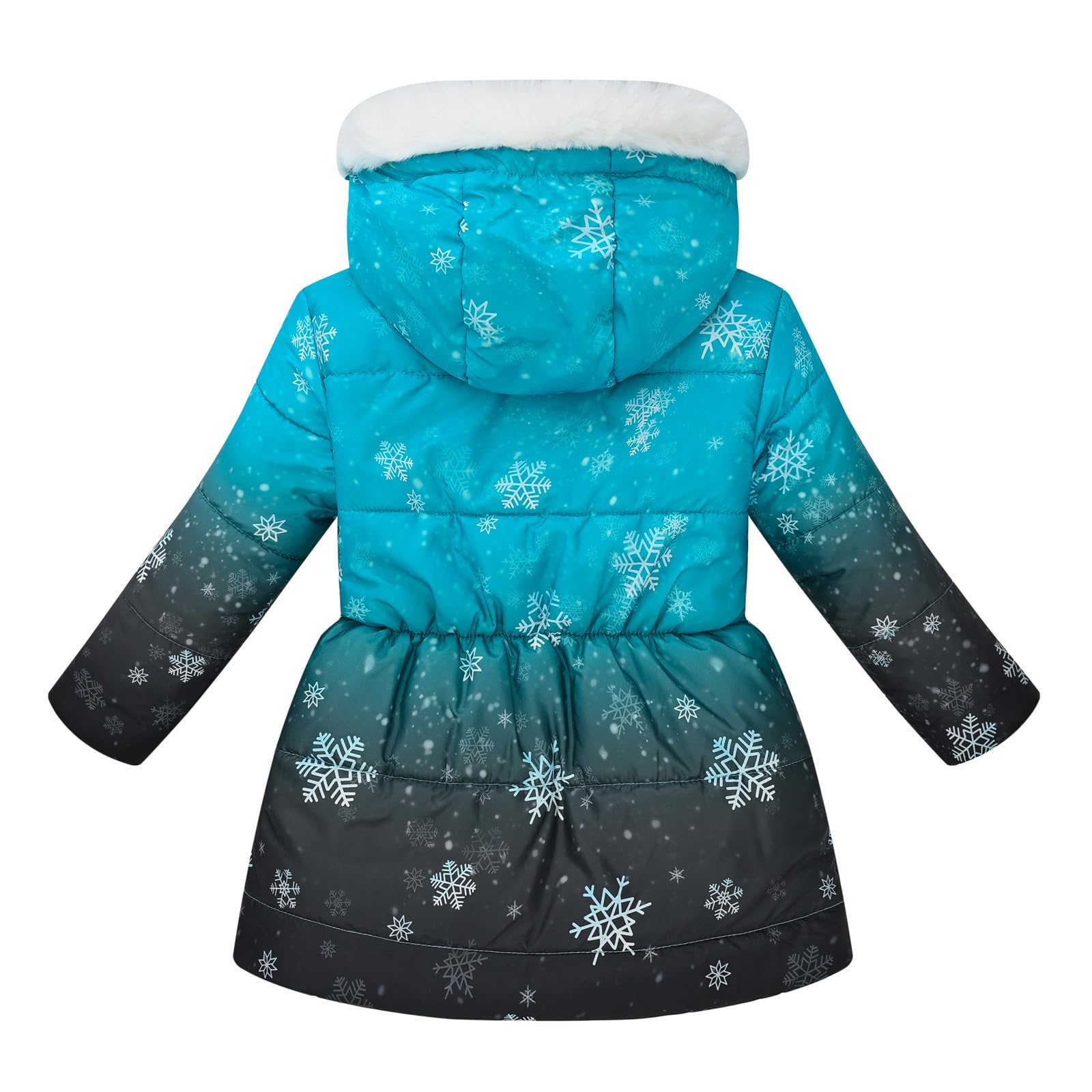 Generisch Cappotto invernale con cappuccio per bambini e bambine, giacca invernale calda, giacca da neve