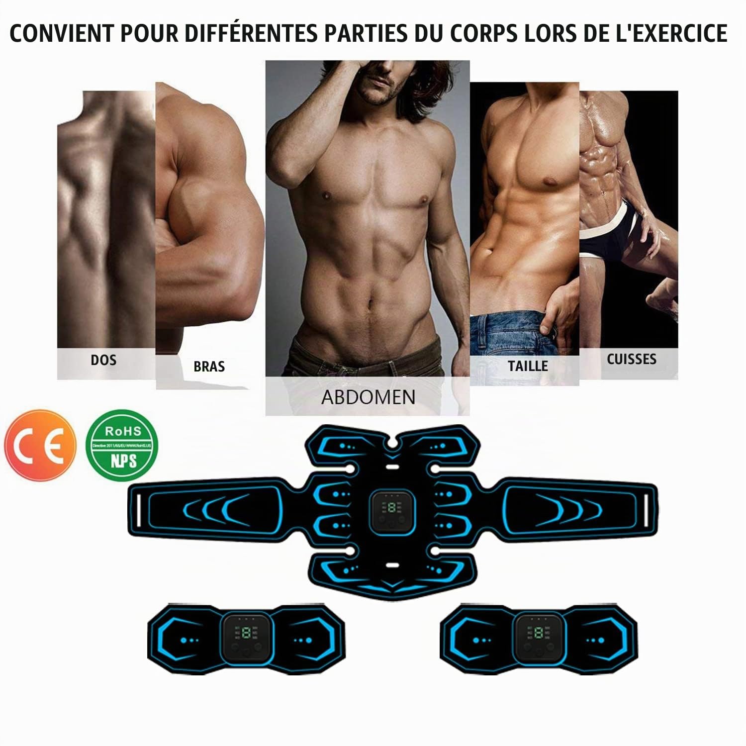 WARDBES Electrostimulateur Musculaire