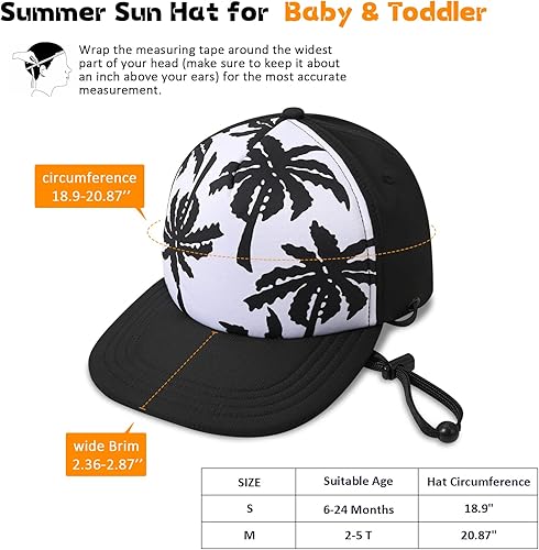 Miniatura 2 de Sombrero de béisbol para niños, sombrero de protección solar para niños pequeños, sombreros de algodón, sombrero de sol para bebés, niñas y niños