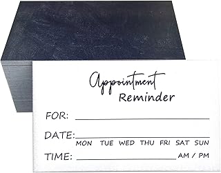 RXBC2011 Appointment Reminder Cards Pack of 100 blackboard
