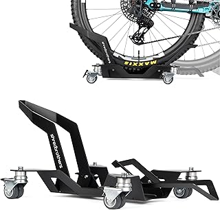SHREDBROTHERS Bicycle Stand E-Bike Rollable Storage Stand Stable Floor Parker MTB Stand for 26 - 29 Inch Tyres Bicycle Stand Garage