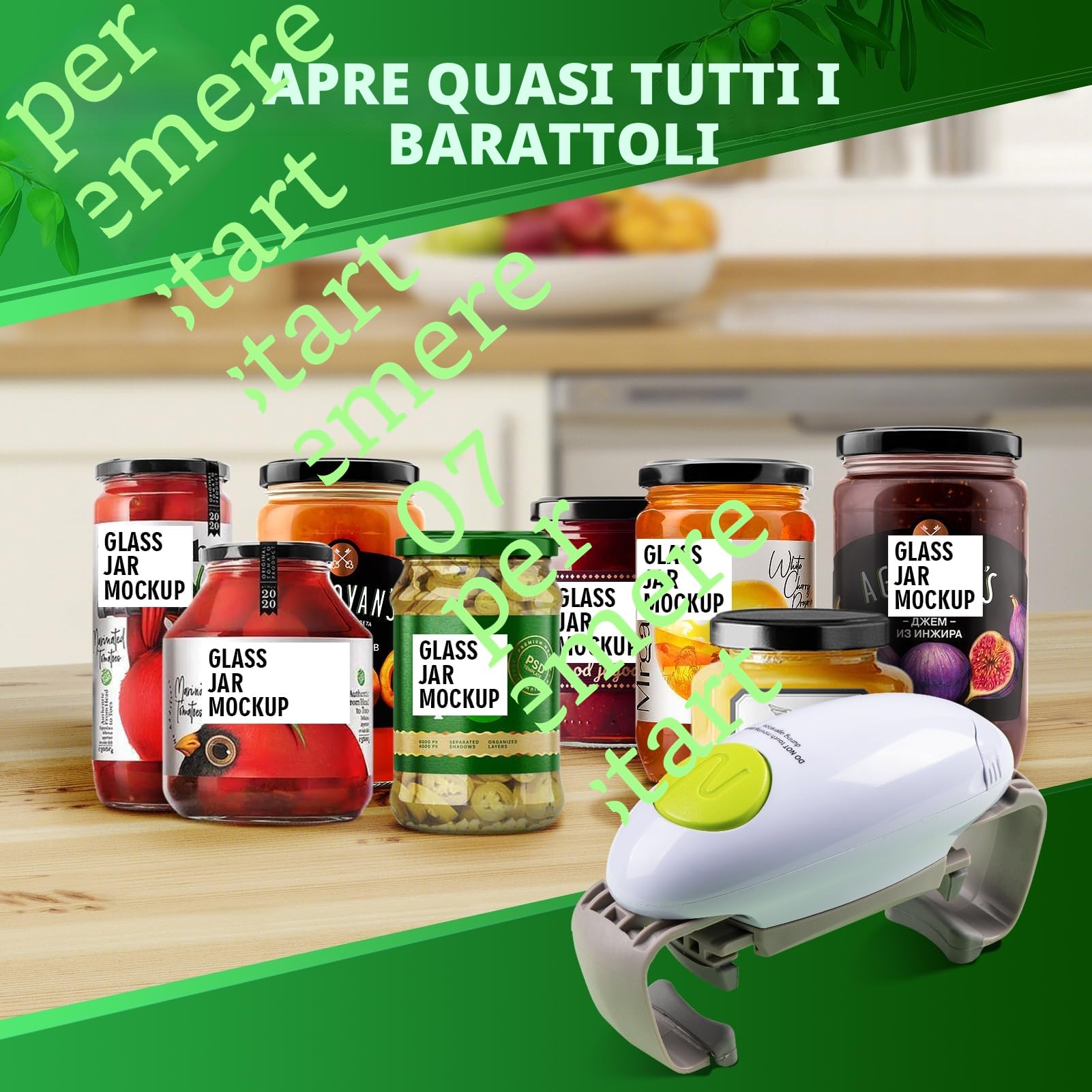 YUET Apriscatole Elettrico Automatico per Barattoli Sigillati