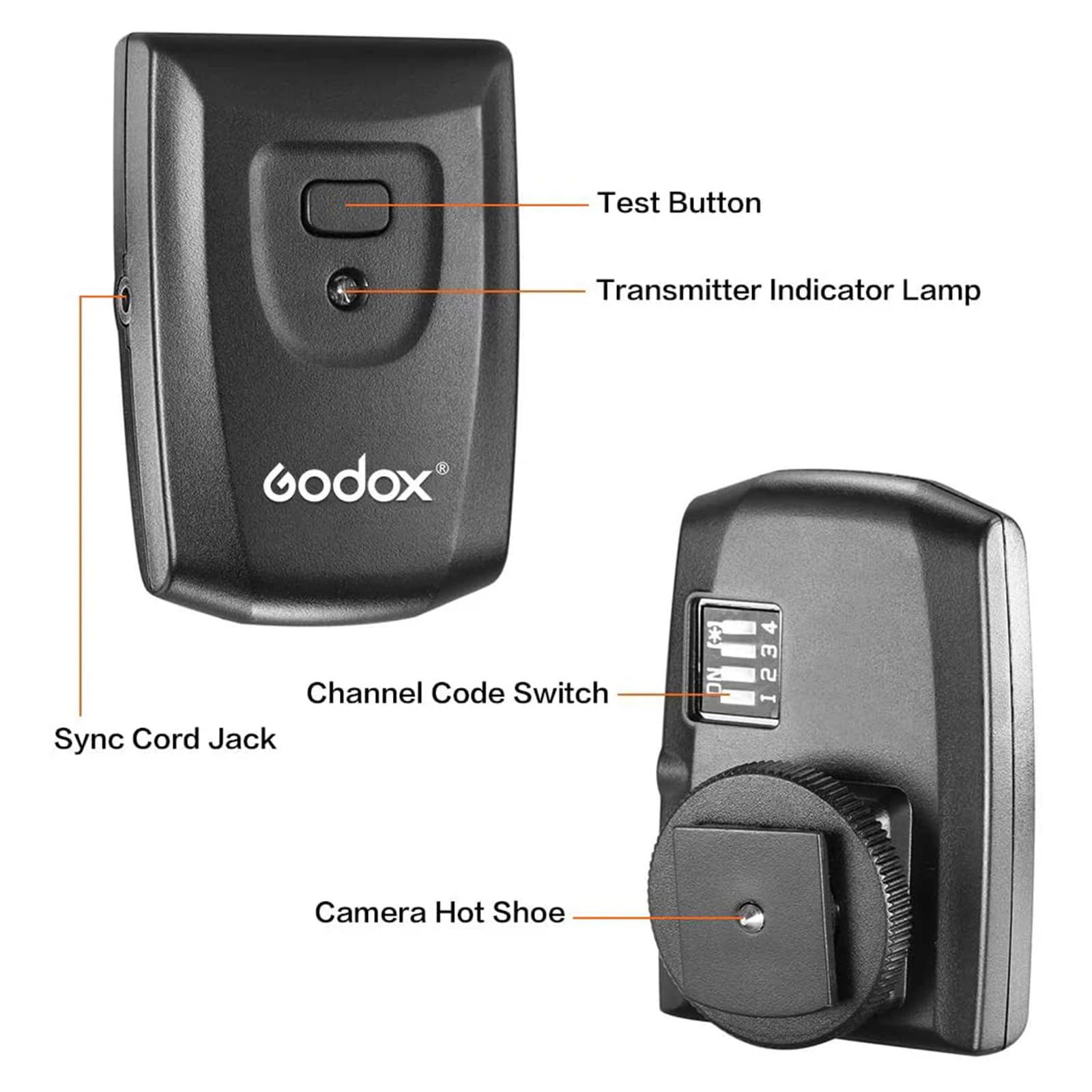 Trigger Studio Trigger Flash Wireless 16 Canali - Trasmettitore E Ricevitore Per Studio Flash - Compatibile Con Canon, Nikon, Pentax Trigger Godox Nikon - Foto 10