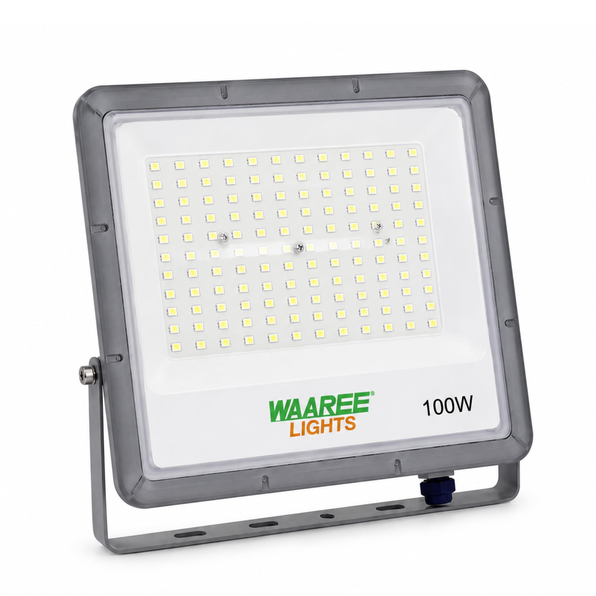 WAAREE 100W LED Flood Light Outdoor Waterproof IP65 | 10000 Lumens Ultra Bright Light | Heavy Duty Aluminum Body | LED Flood Lamp for Factory, Warehouse, Playground, Parking Area & Building Exterior-image-30