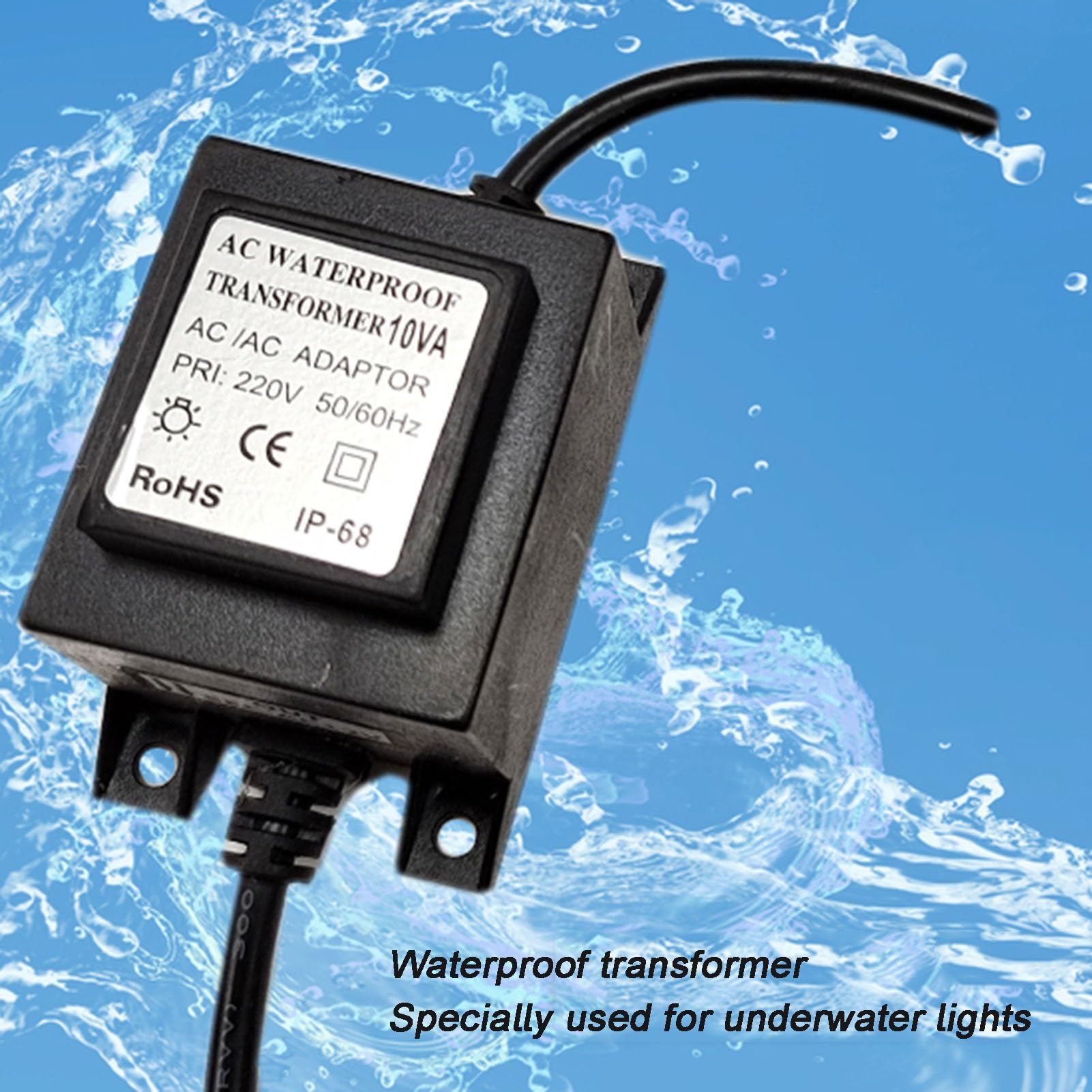 Convertitore di Alimentazione per luci subacquee per laghetti per Piscine, Pompe per Acqua, faretti per Esterni (120 W 24 V)