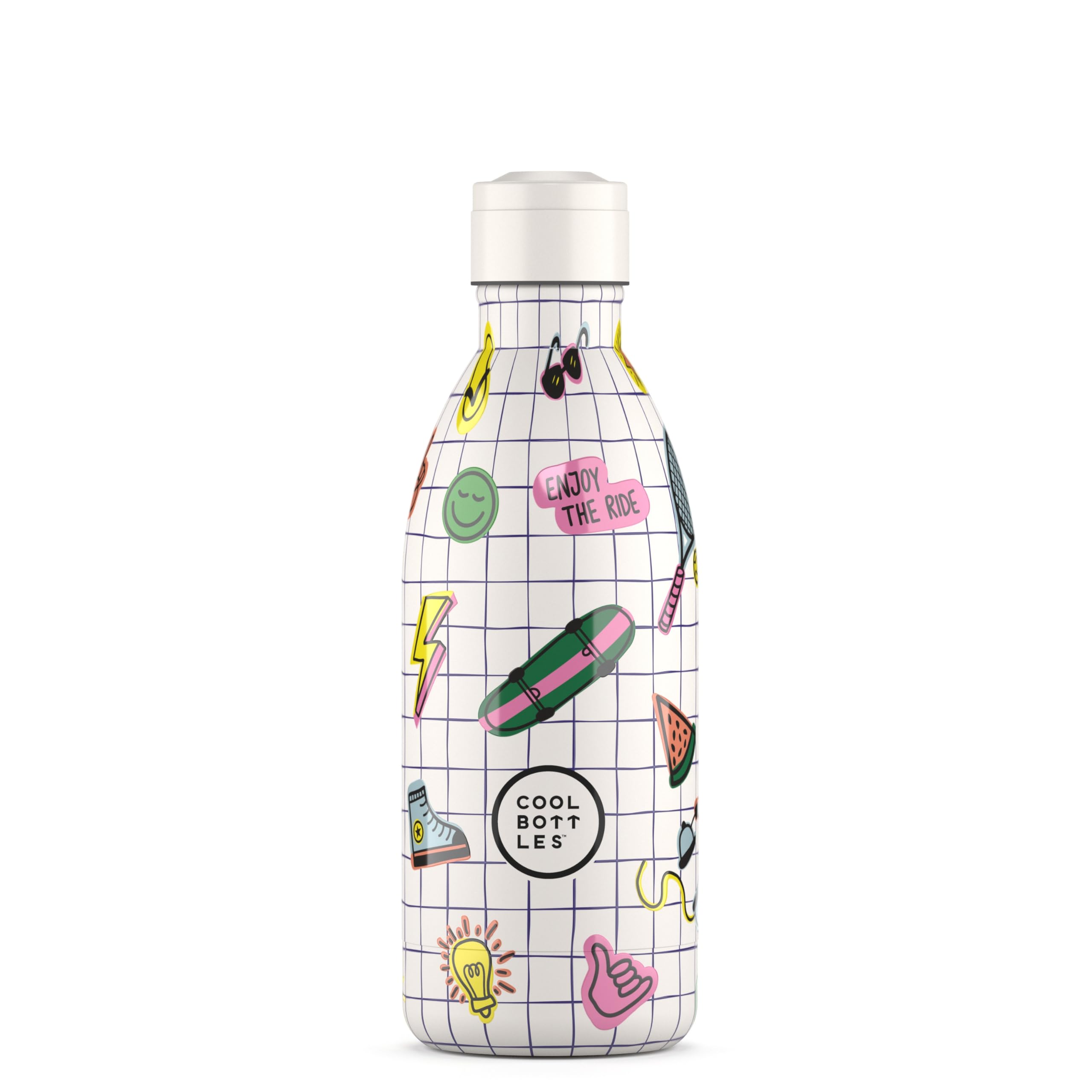Cool Bottles – Edelstahl-Wasserflasche für Kinder, Thermosflasche für Kinder, Getränke 36 Stunden kalt und 18 Stunden warm – Play Mode 500ml