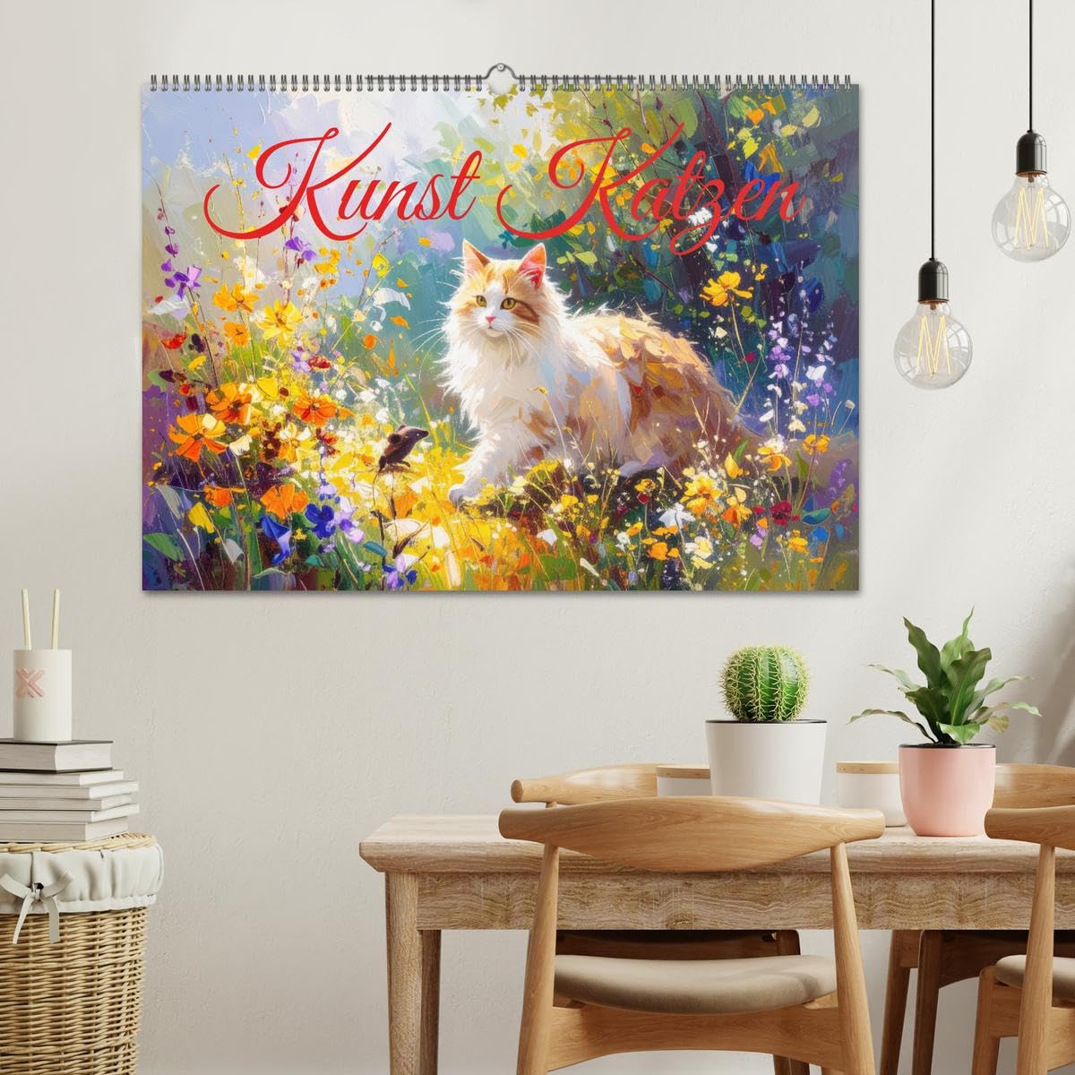 Kunst Katzen (Wandkalender 2026 DIN A2 quer), CALVENDO Monatskalender: Katzen in den verschiedensten Kunstepochen
