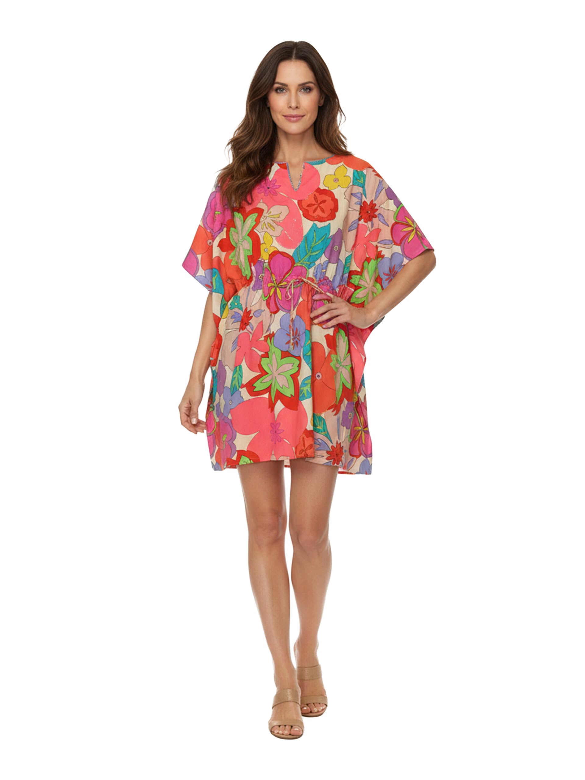 LA CERA Floral Cover Up