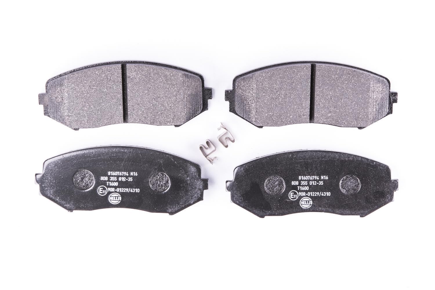 HELLA 8DB 355 012-351 Brake pad set - with acoustic wear warning - T1600 - for e.g. SUZUKI