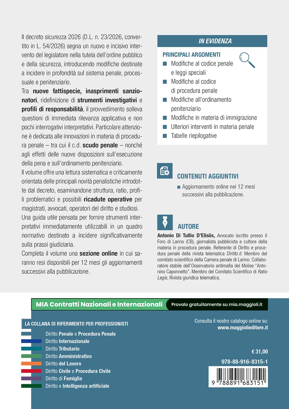Il nuovo decreto sicurezza 2026. Lo scudo penale e le altre novità penali del D.L. 23/2026, conv. in L. 54/2026 aggiornato al decreto rimpatri