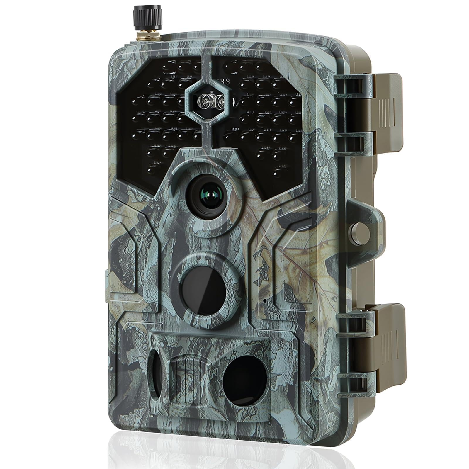 Caméra de Chasse Wi-FI 4K 64MP avec Vision Nocturne Détecteur de Mouvement pour la Chasse, L'observation de la Nature