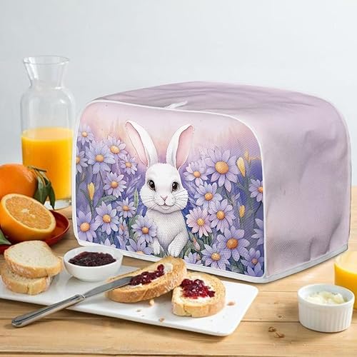 Vista 17 de Dreaweet Funda para tostadora de dibujos animados Kawaii Toast, de poliéster, se adapta a la mayoría de tostadoras de ranura larga de 4 rebanadas
