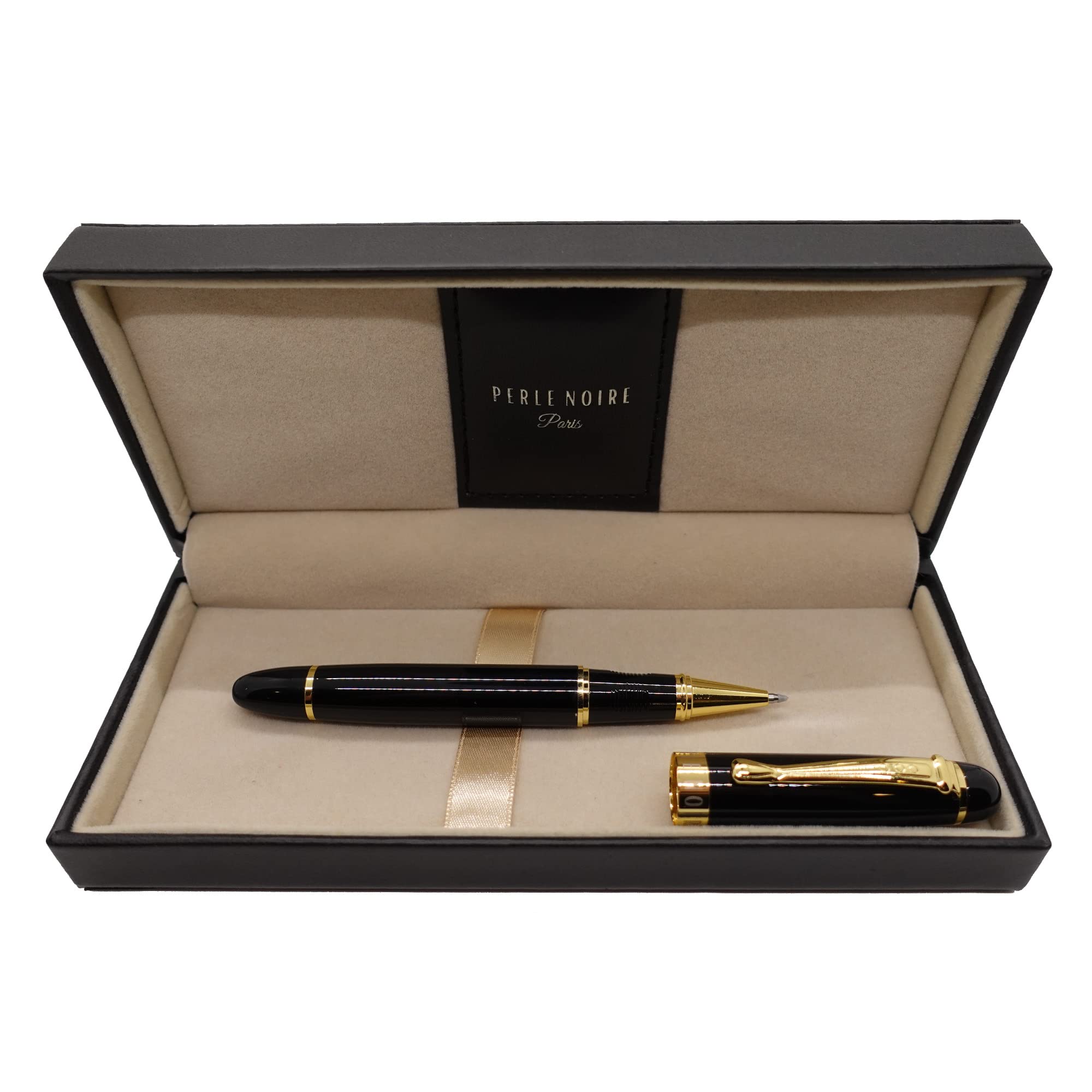 Perle Noire Inc. Variations Pen Limited Edition with Mini Note Pad and Refill (The Titan (Abyssal Black))