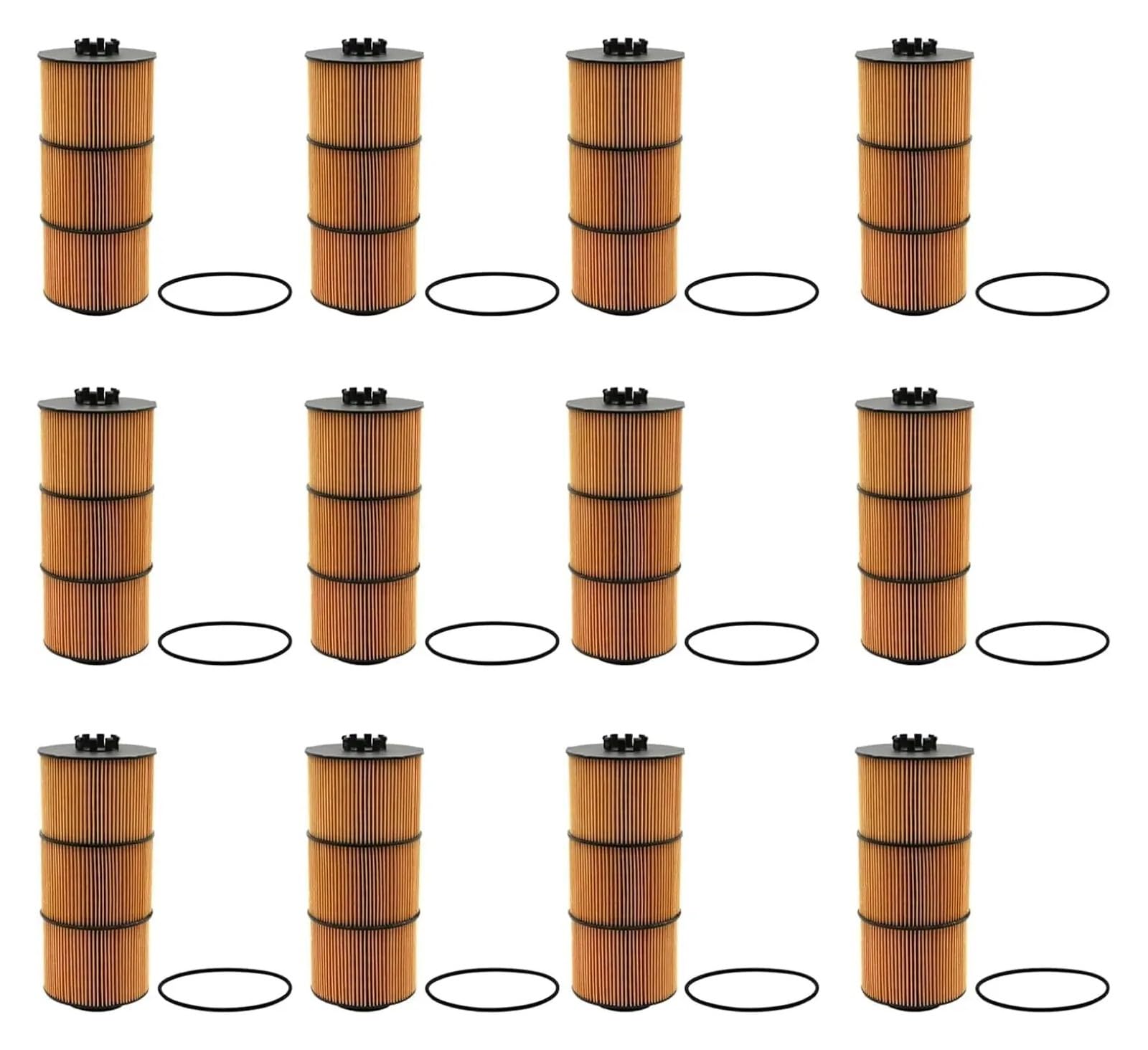 ZVQYSGIW LF17800 Filter Cartridge Oil Filter for DD13, DD15 and DD16 LF17810 A4711800009(12PCS)