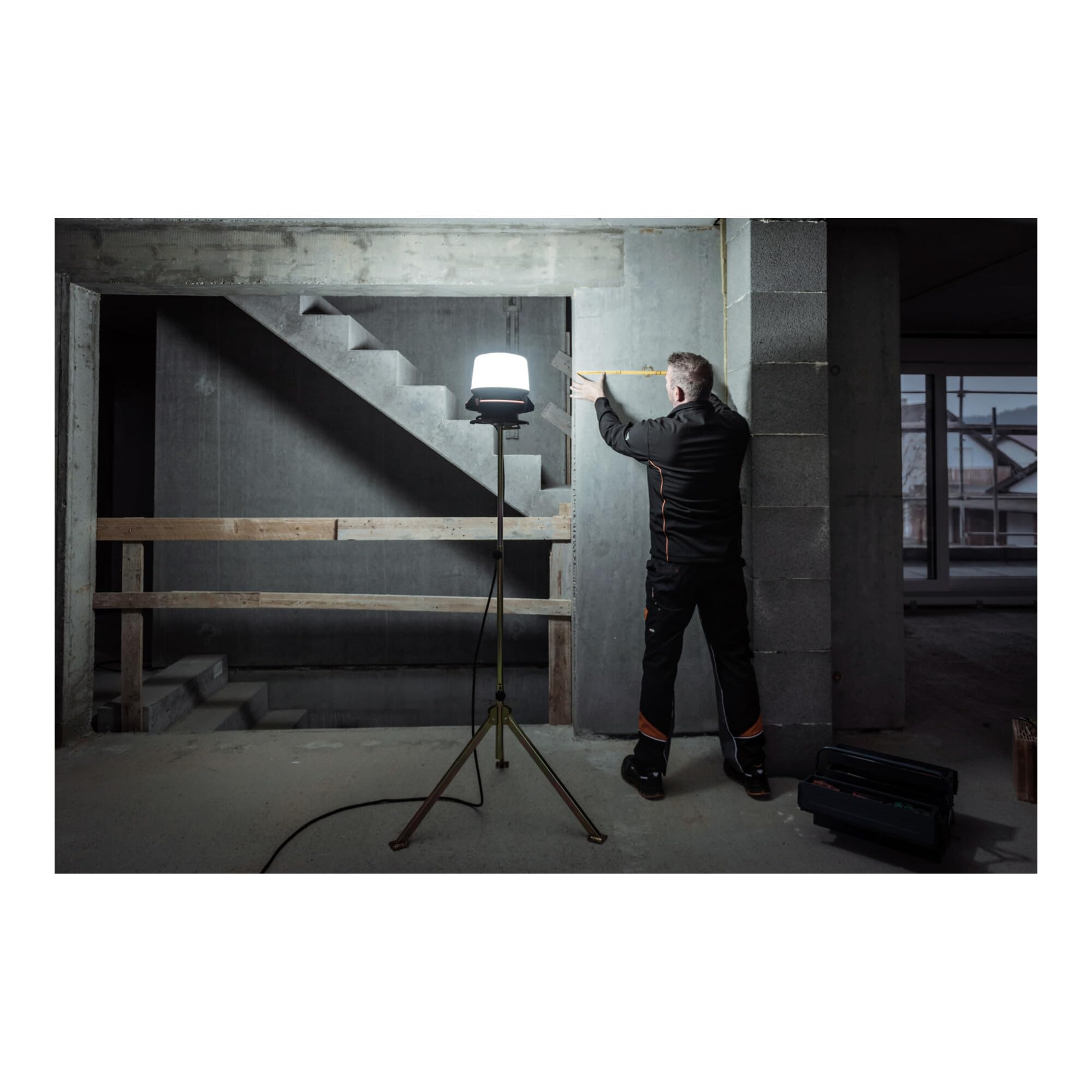 Brennenstuhl professionalLINE Mobiler 360° LED Strahler ORUM 5050 M, 5800lm 47W, 5m H07RN-F 3G1,5, IP54