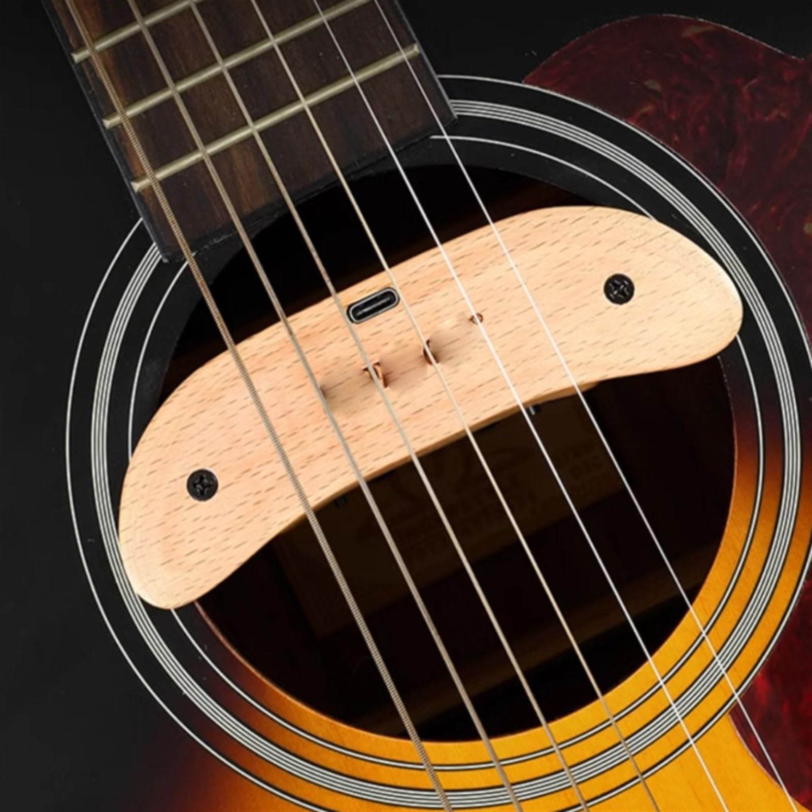 Pickup Per Chitarra Pickup A Vibrazione Per Chitarra Acustica Folk Drum Machine Con Vibrazione Migliorata Senza Fori Per Suonare Le Dita