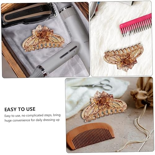 Miniatura 7 de Beavorty 1 pinza de agarre para el cabello, soporte para el cabello de baño, pinzas gruesas para el cabello, accesorios para el cabello para niñas,