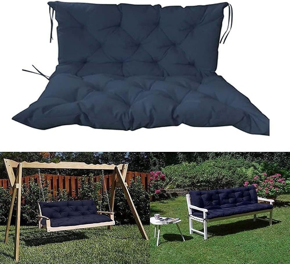 Coussin dossier épais contre la rigidité des meubles de jardin en bois
