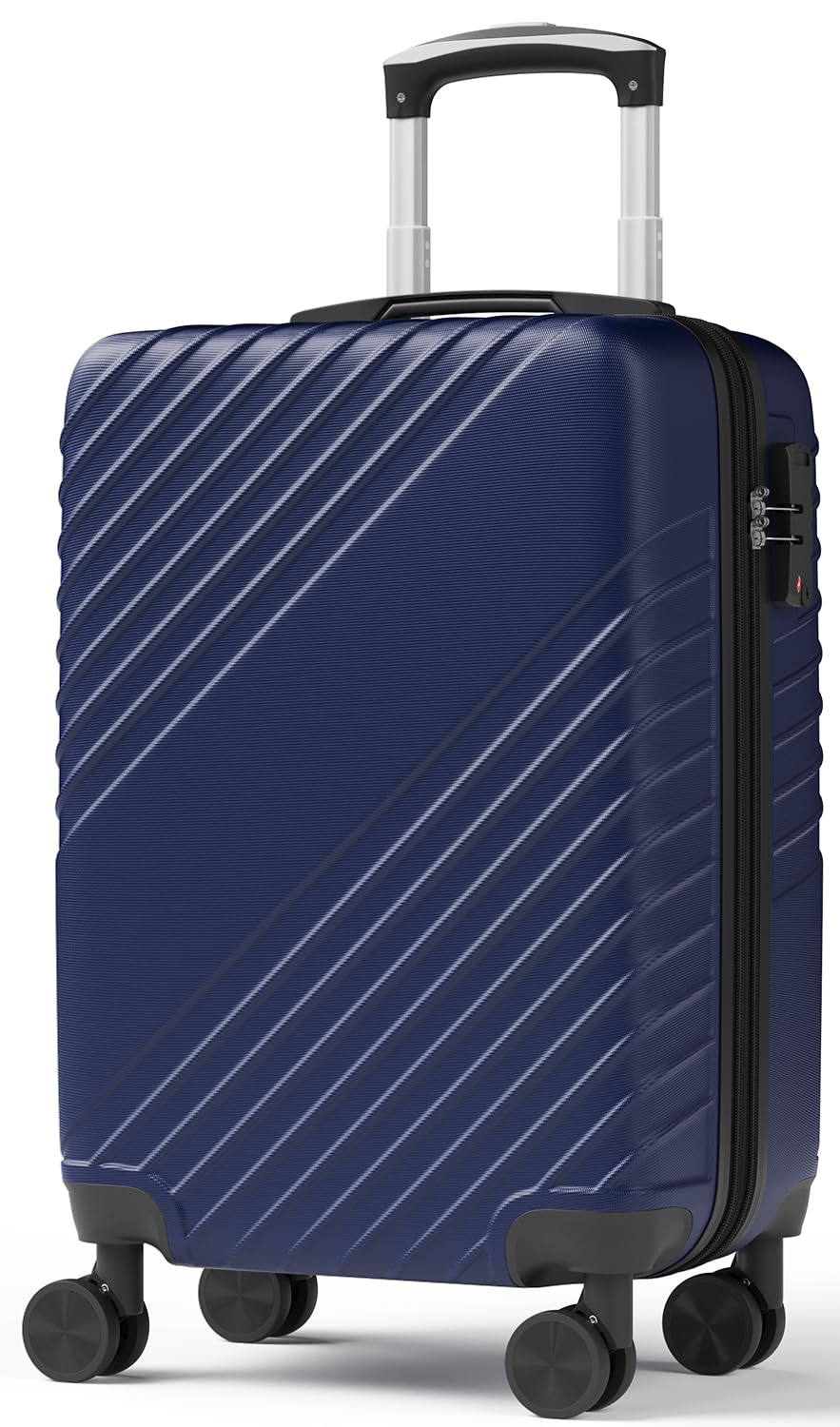 20 Inch Carry On Luggage, ABS Hardside Suitcase with Spinner Wheels, Airline-Approved Cabin Luggage with TSA Security Lock, Expandable Travel Suitcase