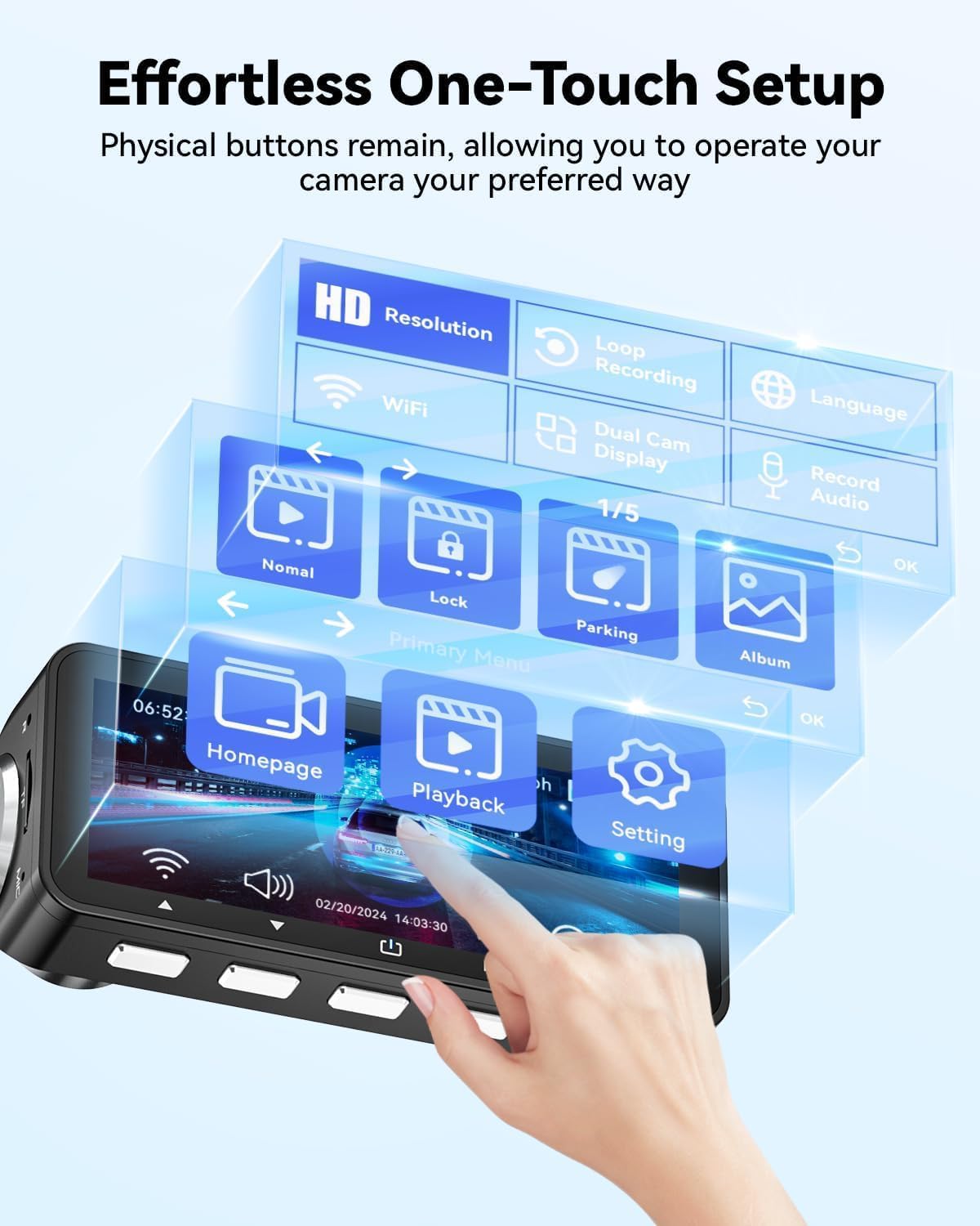 FOCUWAY D4 Duo Touchscreen Interface