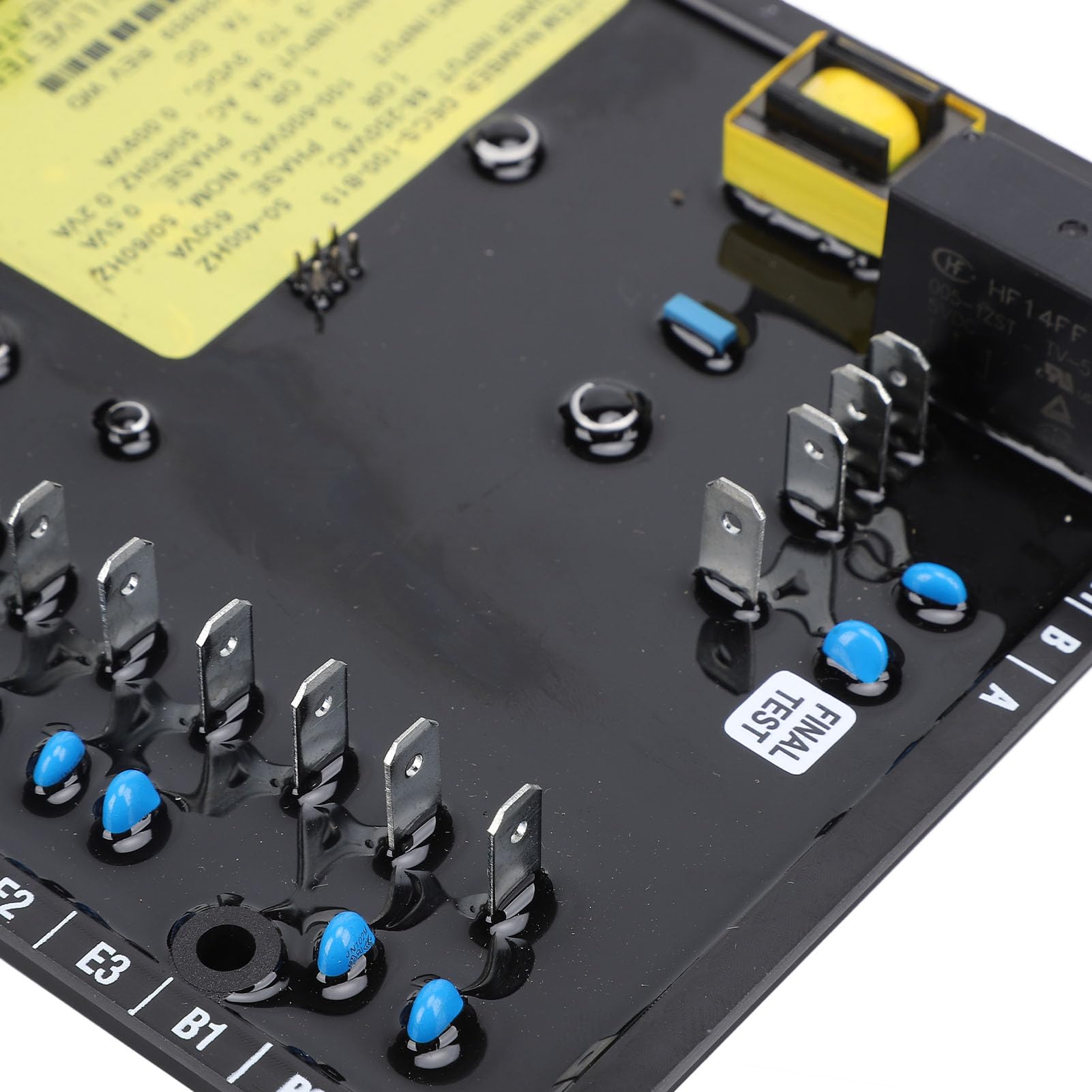 Regulador de Voltaje Automático AVR para Generador Eléctrico, Regulador de Voltaje Confiable con 4 Modos de Control, Plástico y Metal Duraderos, 1 Unidad