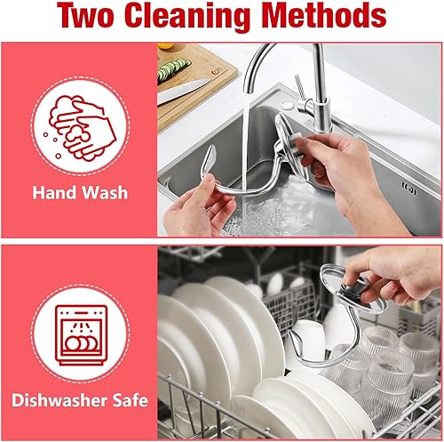 Miniatura 6 de Gancho de masa de acero inoxidable de 4.5 a 5 cuartos para batidora de pie KitchenAid, accesorios de accesorio de ayuda de cocinasin