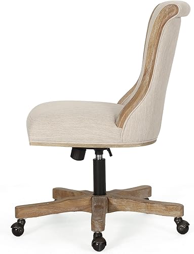 Miniatura 8 de Christopher Knight Home Coulee - Silla de oficina, beige y natural