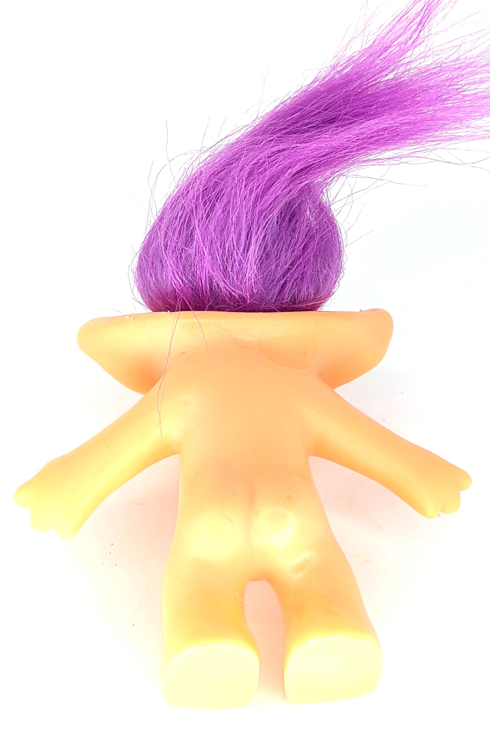 Amazon.com: Troll Doll Purple Hair Collctible Good Luck Gem Stone